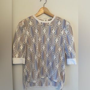 Sandro short sleeve blouse